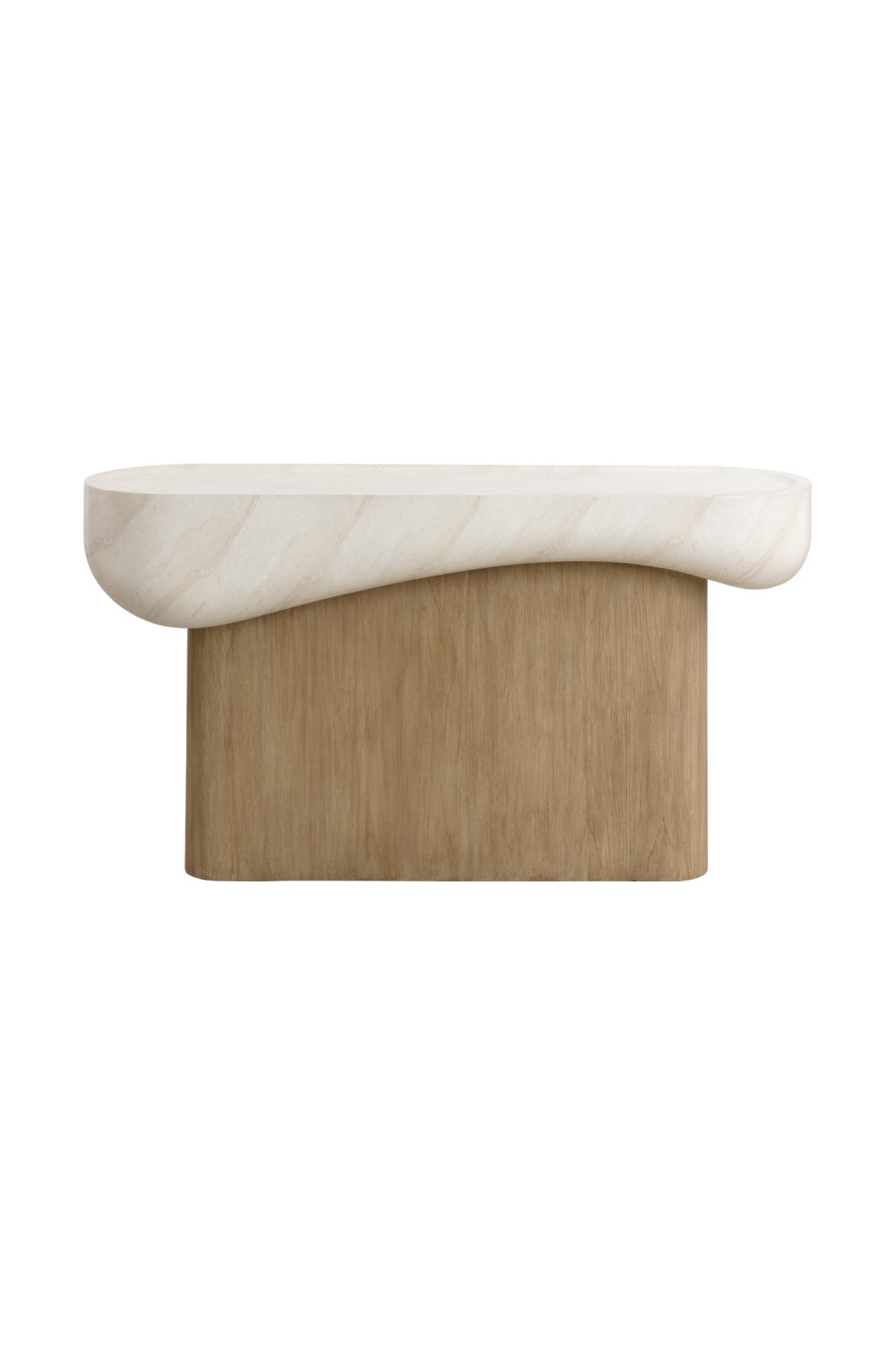 Modern European furniture - Travertine Look Indoor/Outdoor Console Table - www.oroa.com