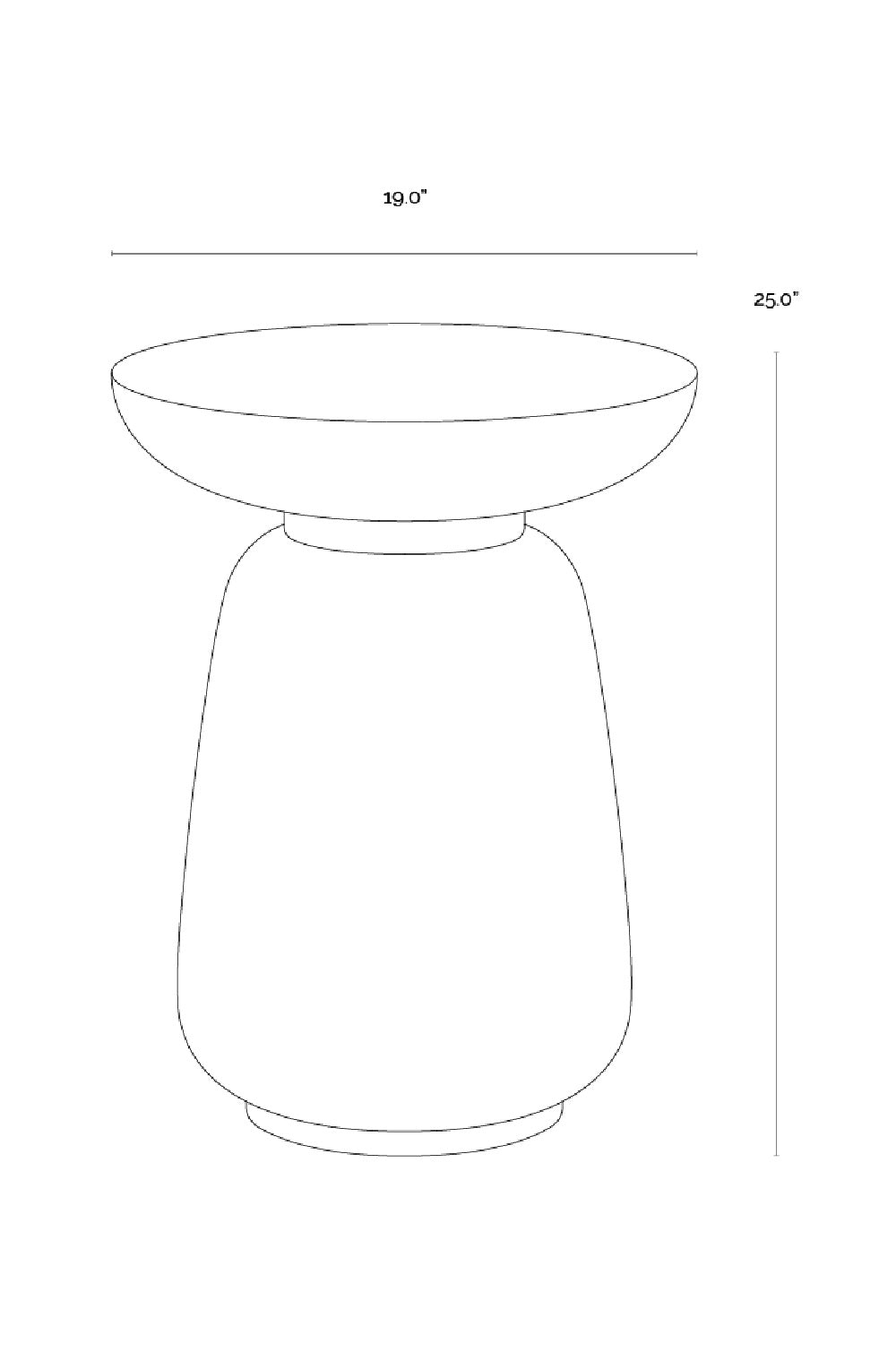 Travertine Look Indoor/Outdoor End Table by Splendido Hali Side Table, alternate view 15