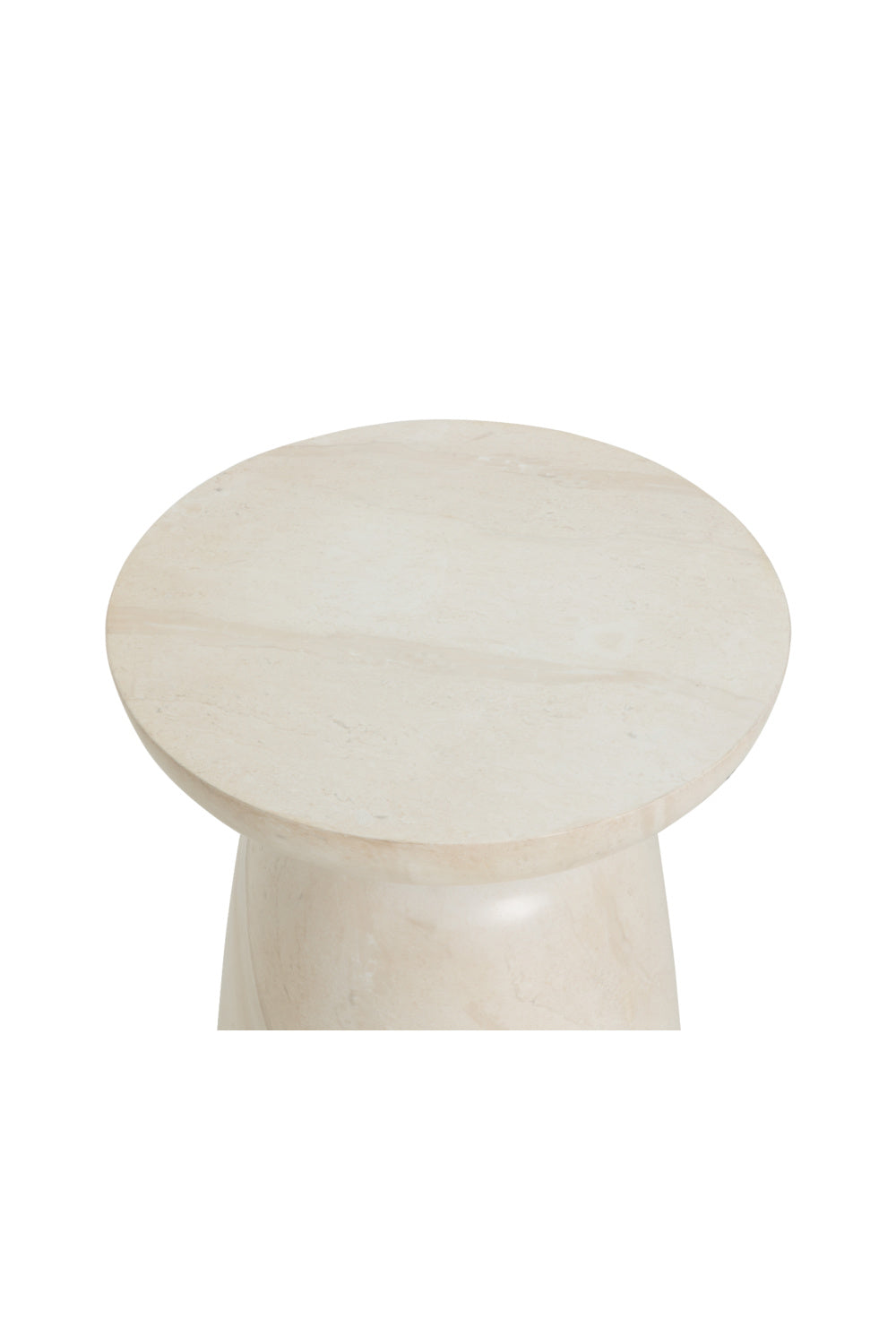 Travertine Look Indoor/Outdoor End Table by Splendido Hali Side Table, alternate view 6