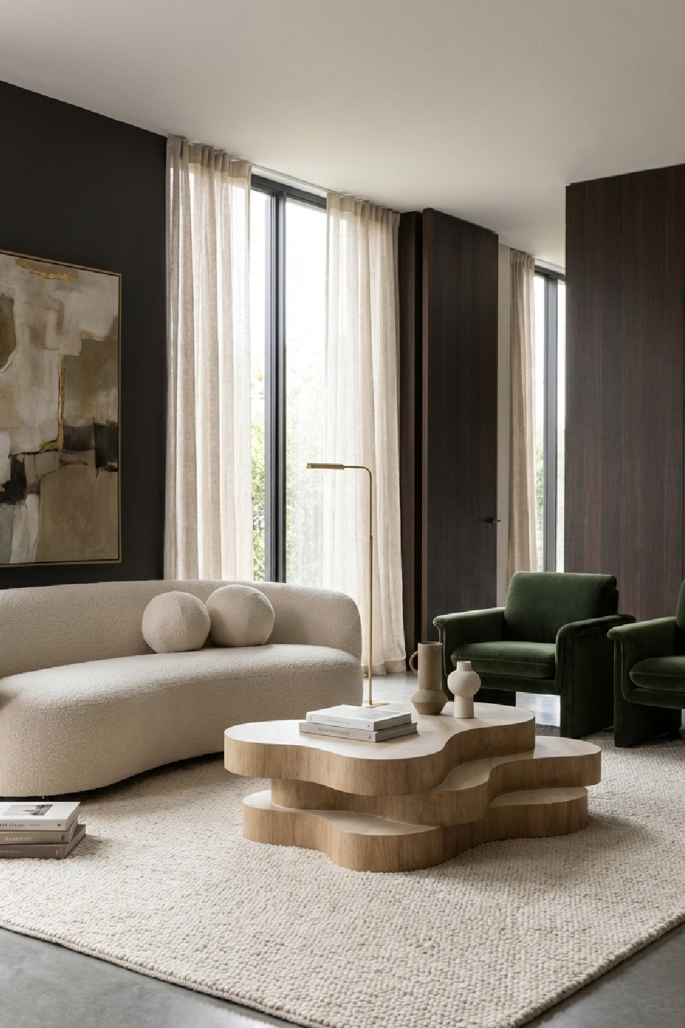 Layered Freeform Indoor/Outdoor Coffee Table by Splendido Geddes, alternate view 12
