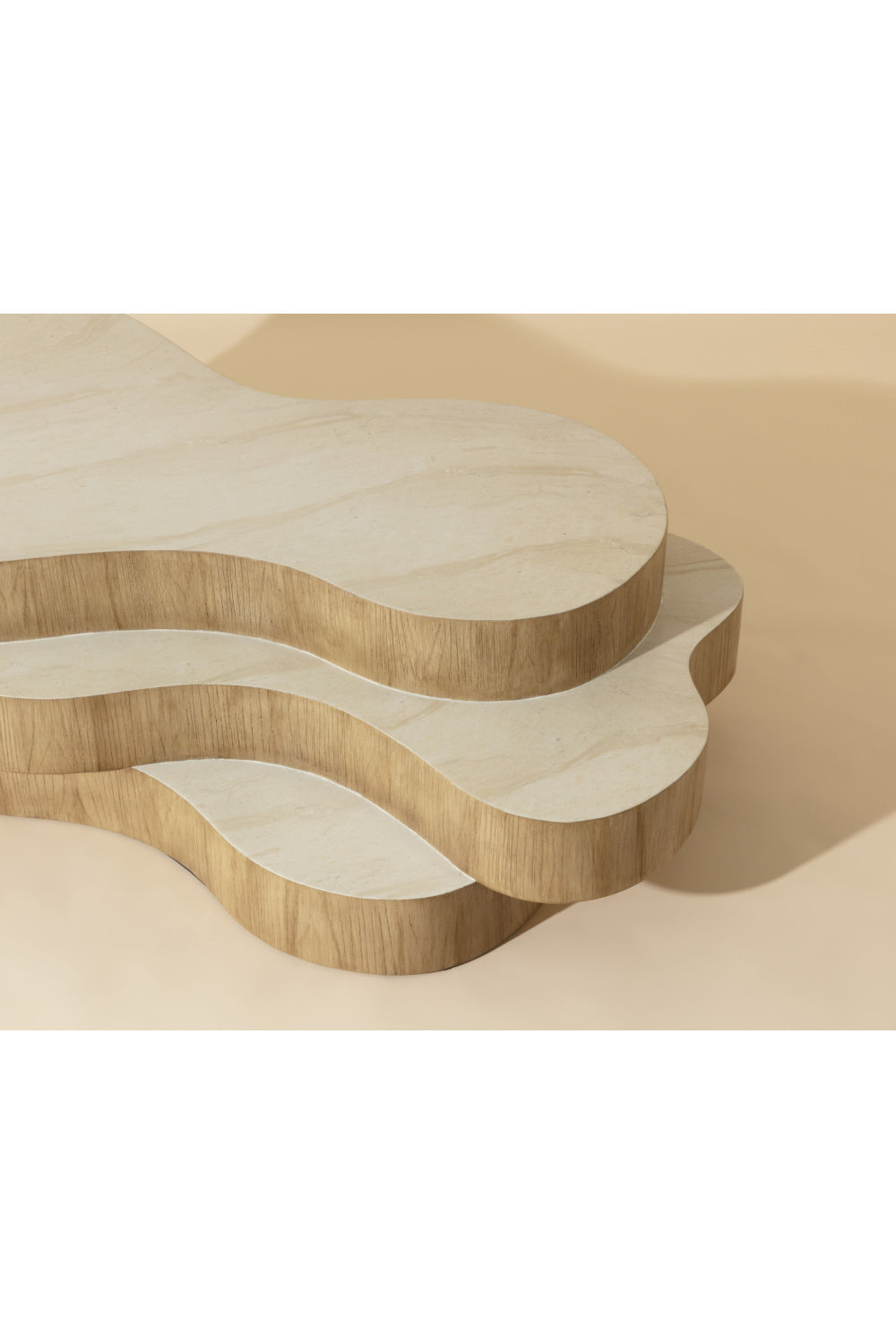 Layered Freeform Indoor/Outdoor Coffee Table by Splendido Geddes, alternate view 9