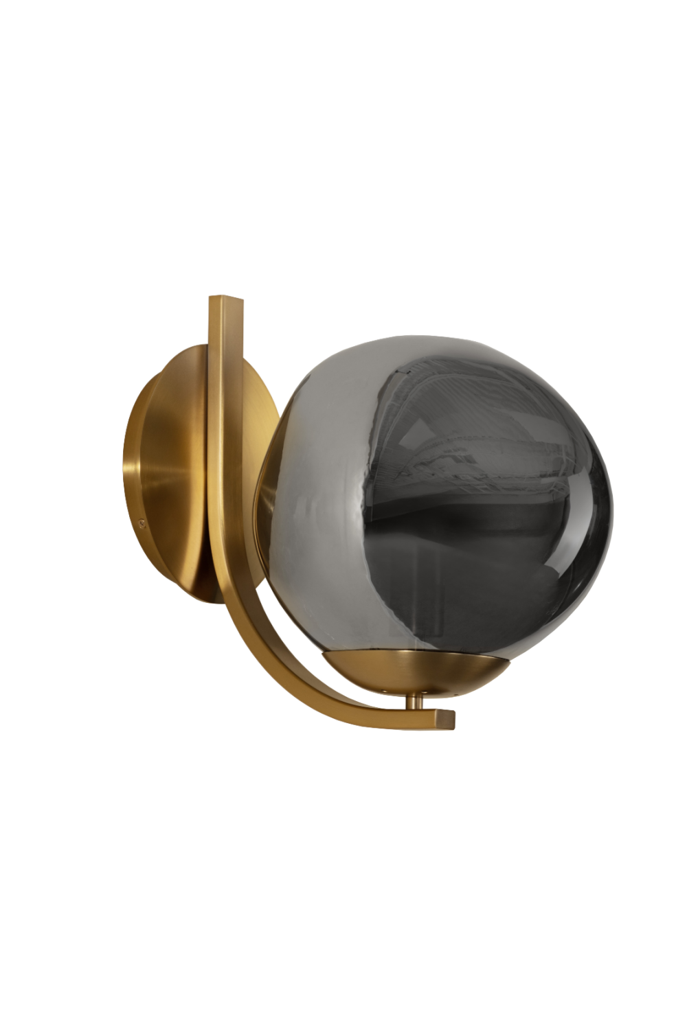 Gray Blown Glass Wall Lamp by Splendido Dionis, alternate view 3