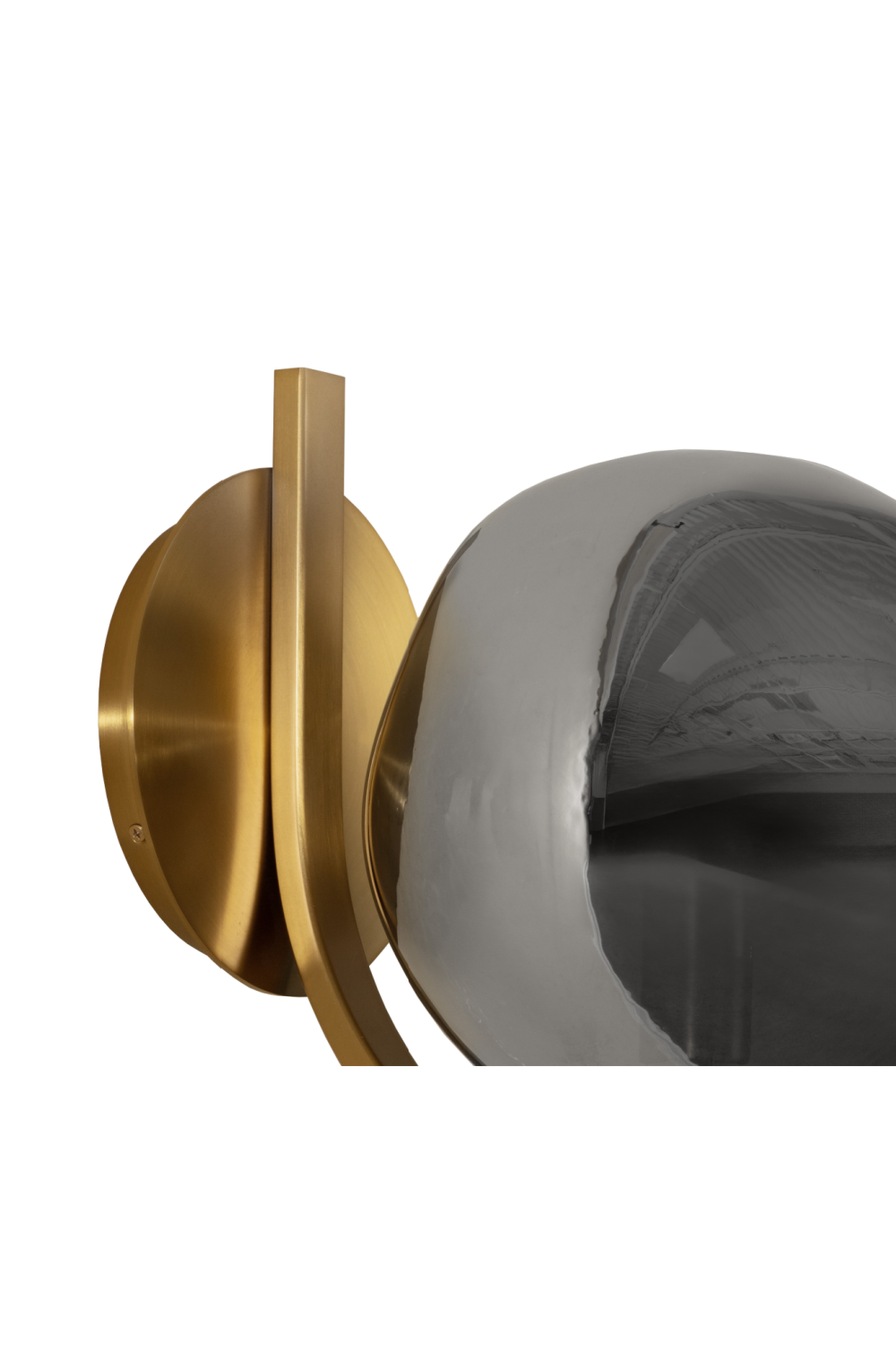 Gray Blown Glass Wall Lamp by Splendido Dionis, alternate view 4
