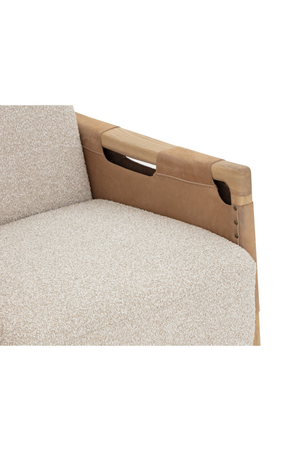 Modern European furniture - Solid Oak Framed Lounge Chair - www.oroa.com