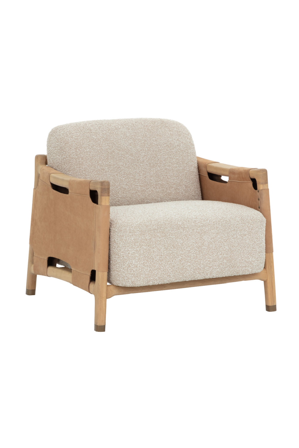 Solid Oak Framed Lounge Chair by Splendido Calloway Accent Chair, alternate view 11