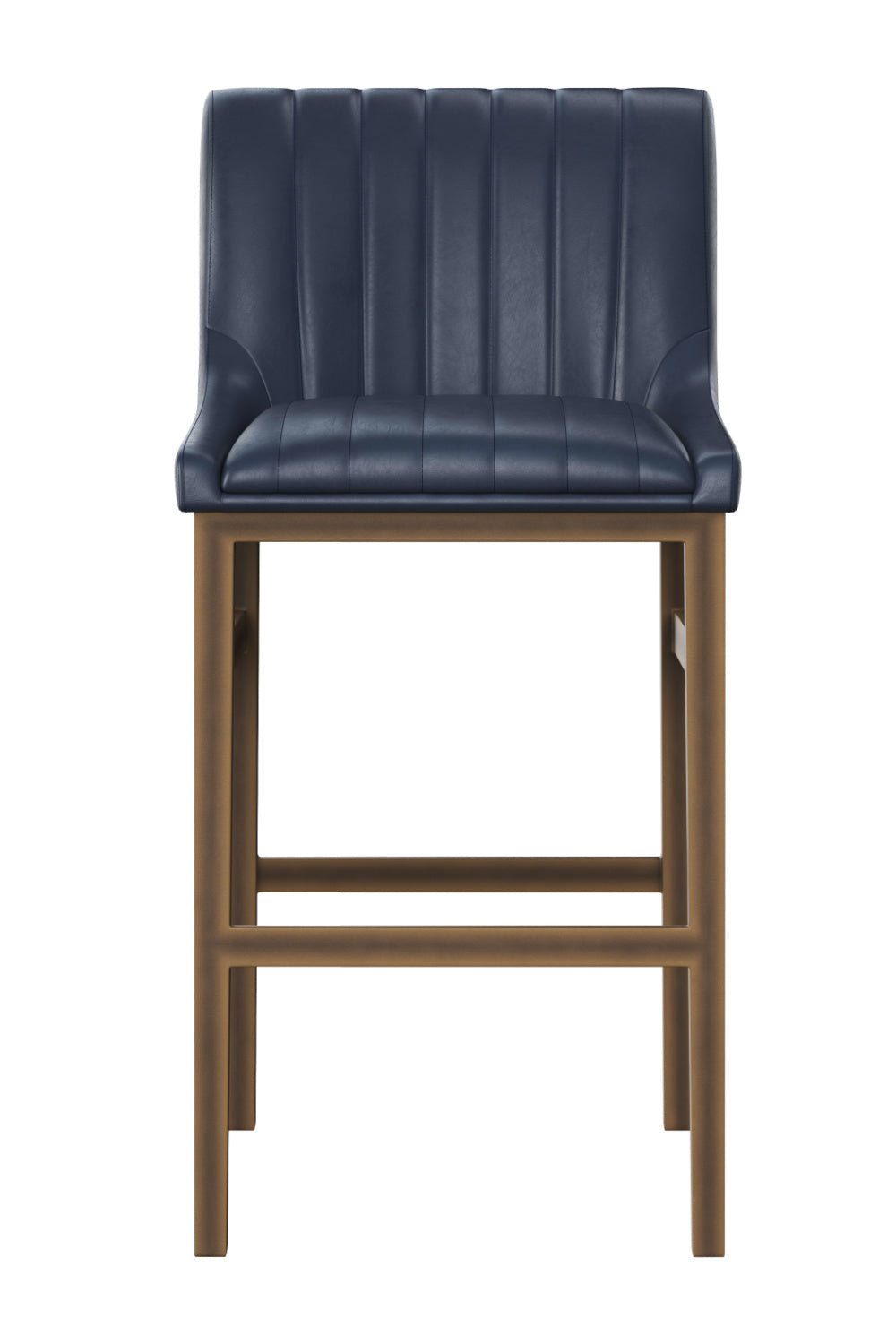 Leather-Look Vertical-Channeled Bar Stool by Splendido Halden Barstool, alternate view 12