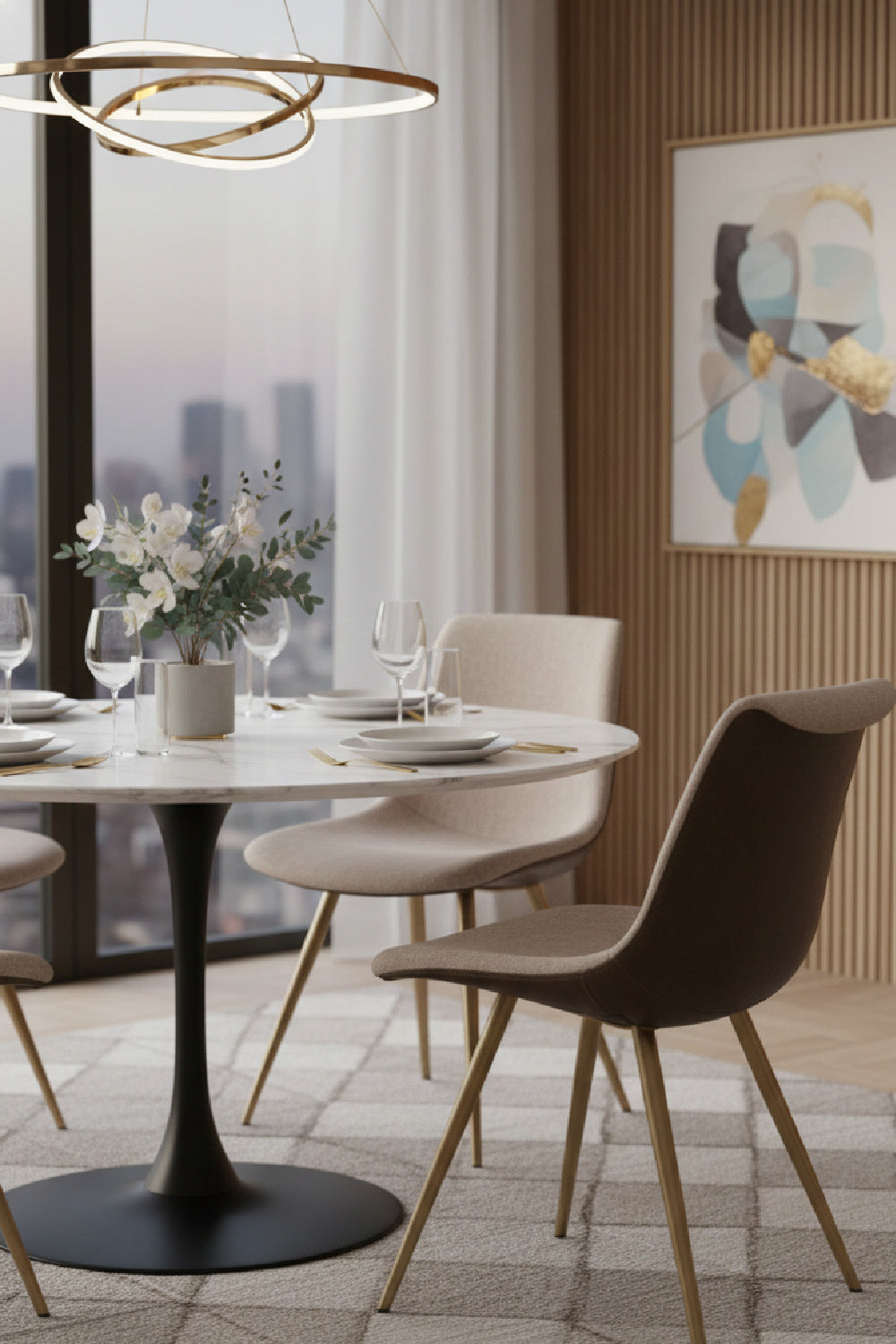 Fabric Shell Dining Chair by Splendido Lipa, alternate view 11