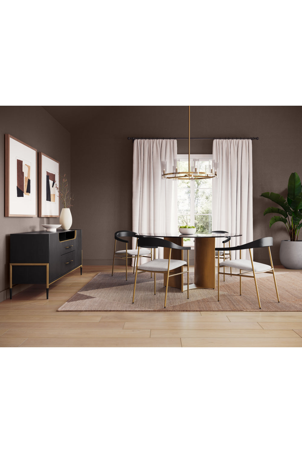 Black Wooden 2-Drawer Sideboard by Splendido Weldrick, alternate view 10