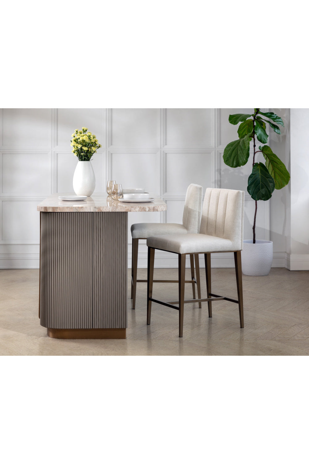 Contemporary Metal Frame Counter Stool by Splendido Wilbur, alternate view 10