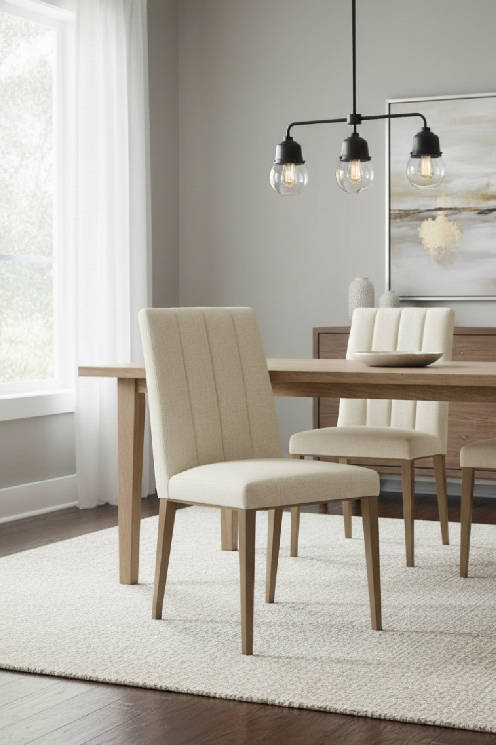 Vertical Channeled Dining Chairs (2) by Splendido Wilbur, alternate view 2