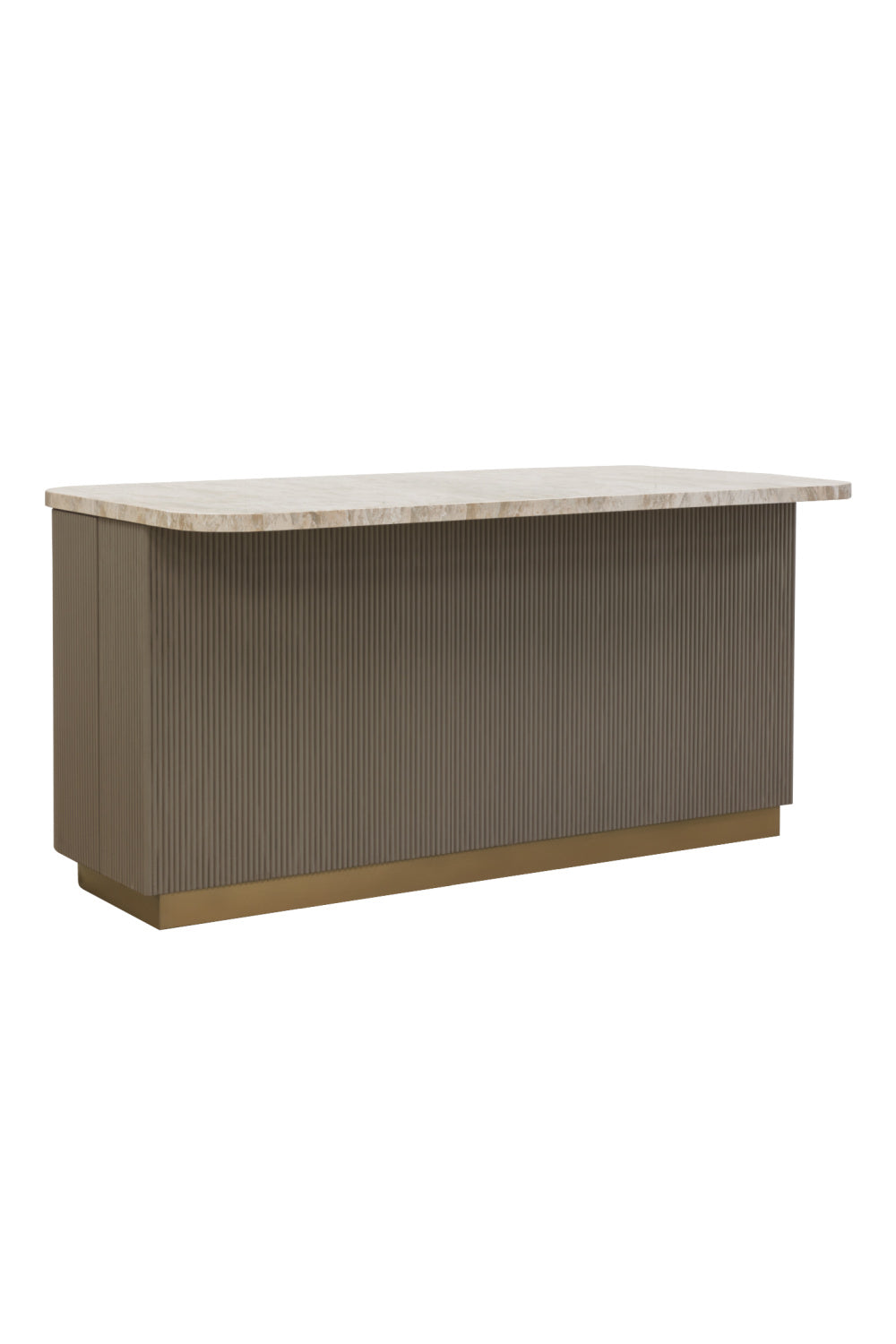 Marble Top & Wood Base Kitchen Island by Splendido Cataldi Dining Table, alternate view 7