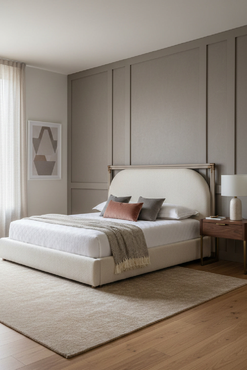 Tubular-Framed King Bed by Splendido Arcelia, alternate view 2