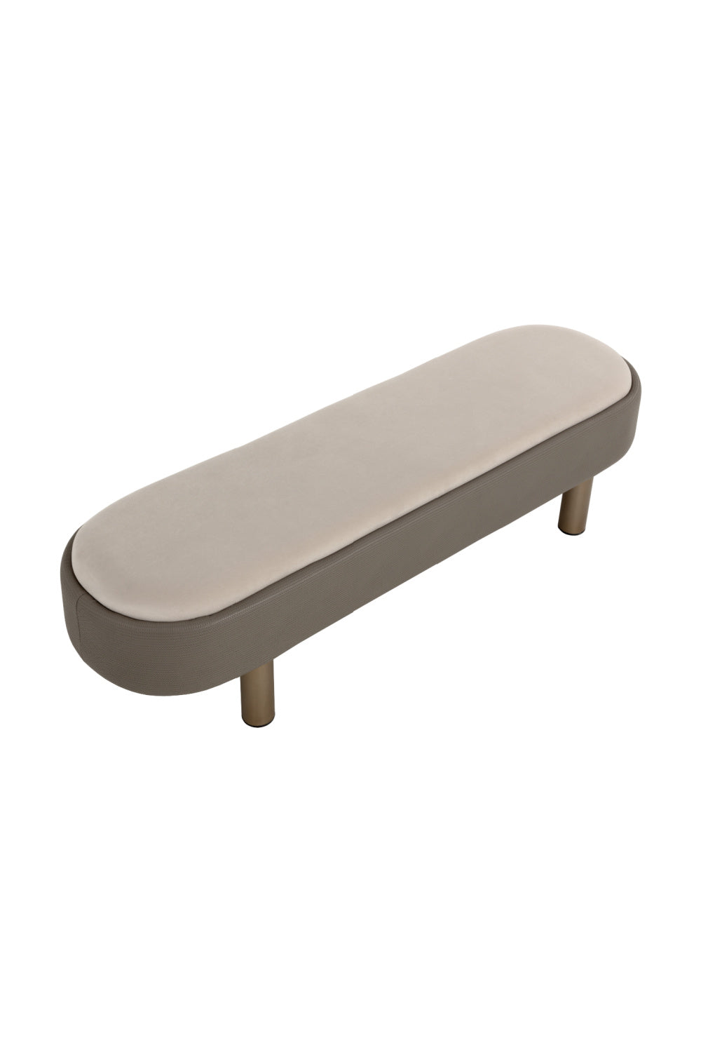 Taupe Modern Bench by Splendido Odella, alternate view 4
