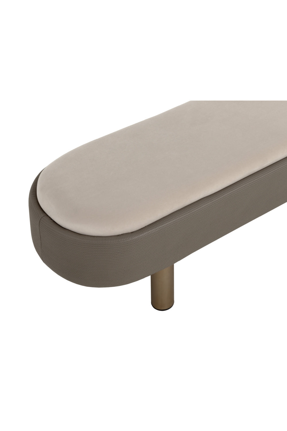 Taupe Modern Bench by Splendido Odella, alternate view 5
