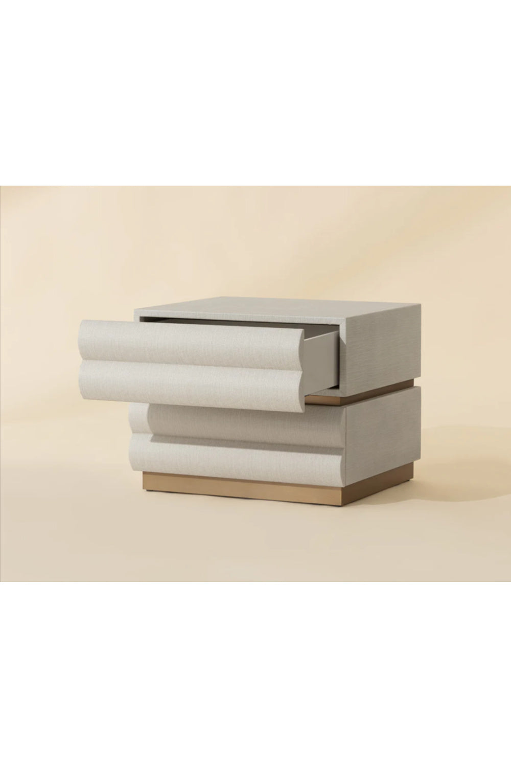 Modern European furniture - Tiered 2-Drawer Nightstand - www.oroa.com