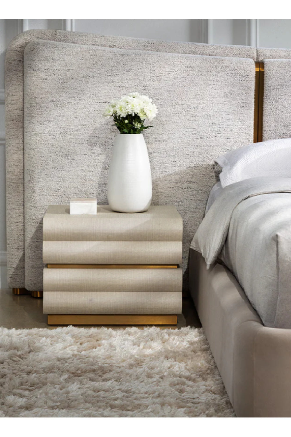 Tiered 2-Drawer Nightstand by Splendido Subira, alternate view 2