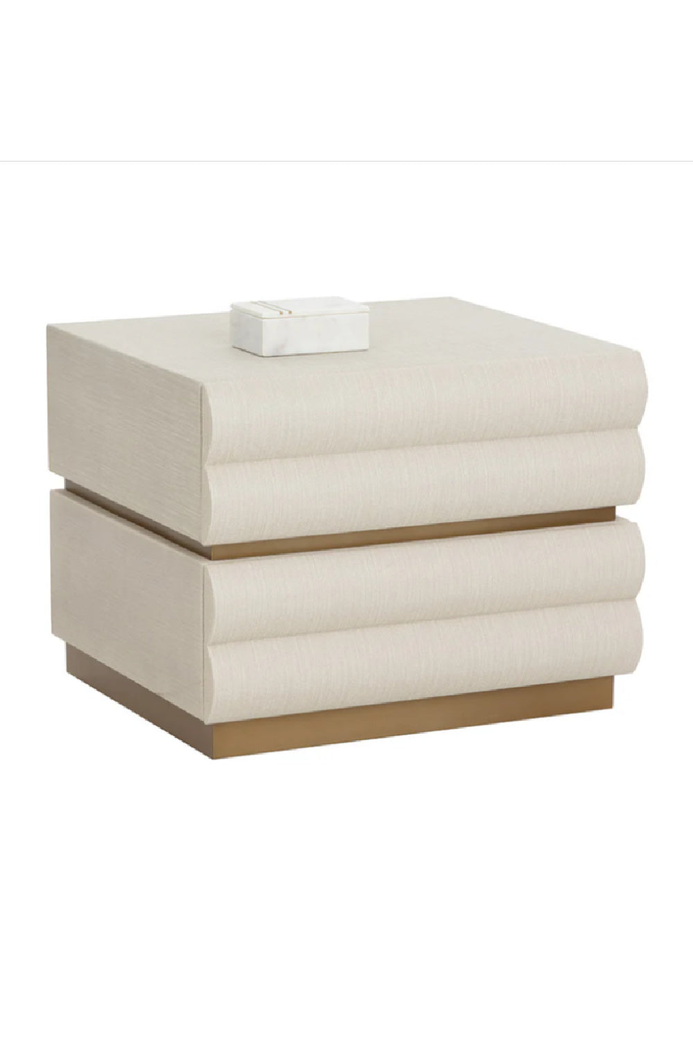 Modern European furniture - Tiered 2-Drawer Nightstand - www.oroa.com