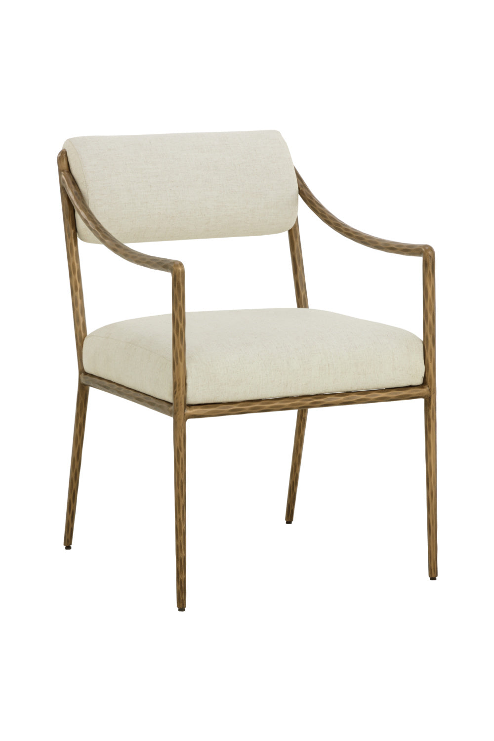 Cream Linen Dining Armchair by Splendido Leticia Dining Chair