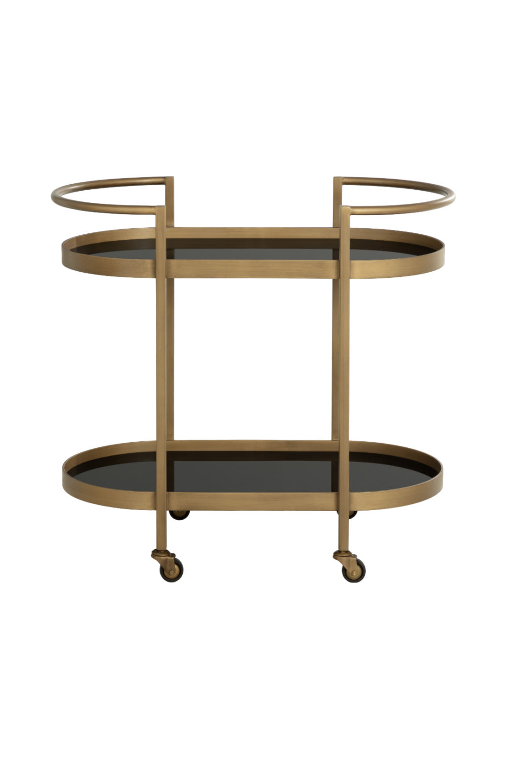 Modern European furniture - Antique Brass Bar Cart - www.oroa.com