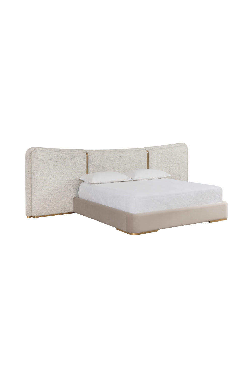 Boucle 3-Panel King Bed by Splendido Clarimond