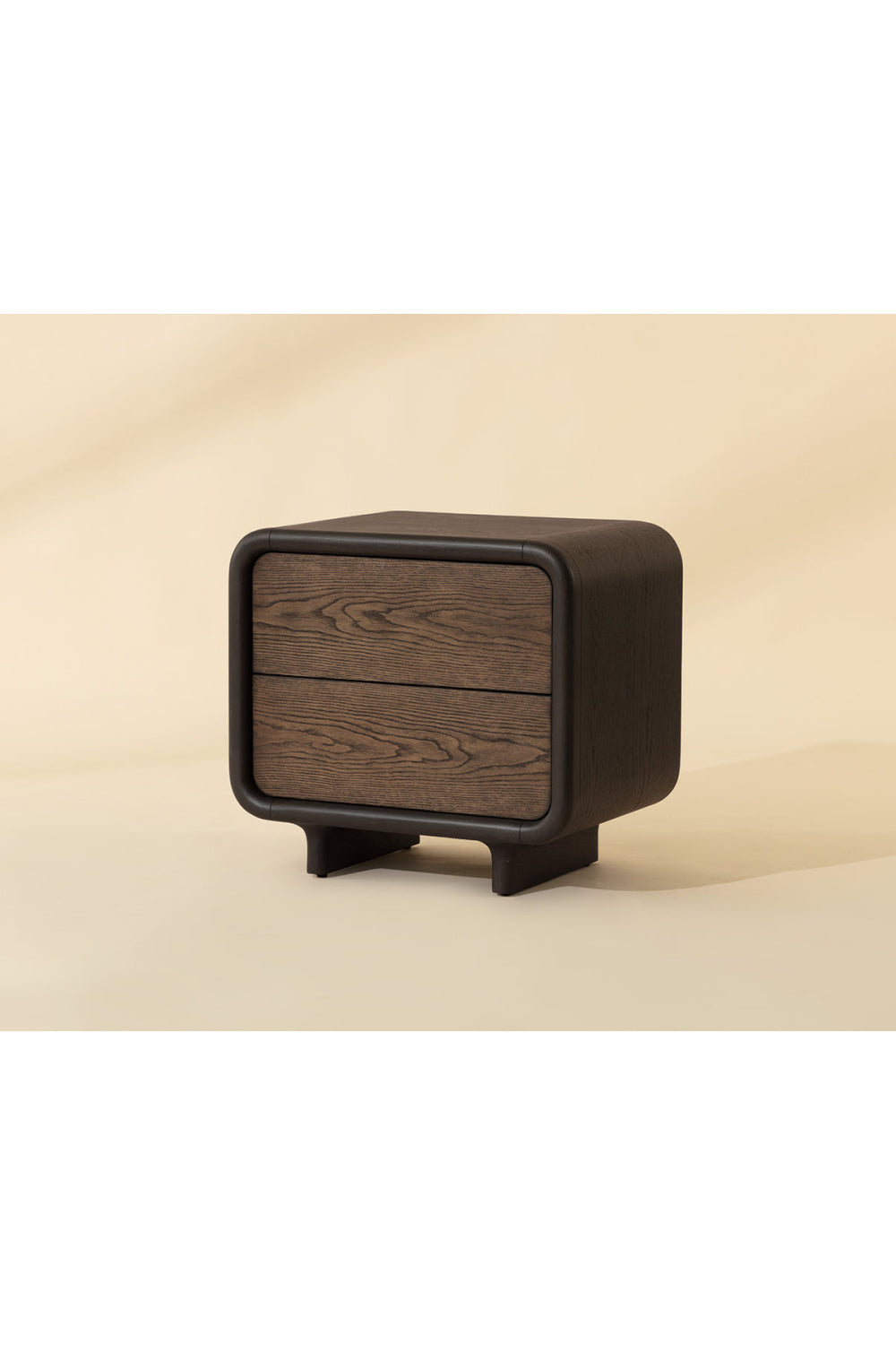 2-Drawer Oak Nightstand by Splendido Koa, alternate view 9
