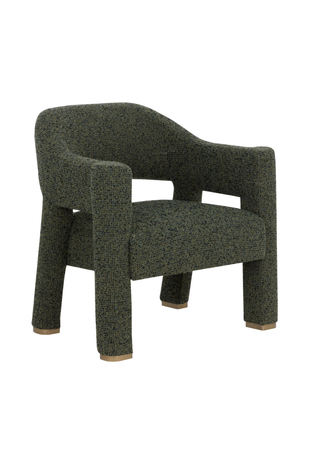 Green Cutout-Back Lounge Chair by Splendido Prisca Accent Chair