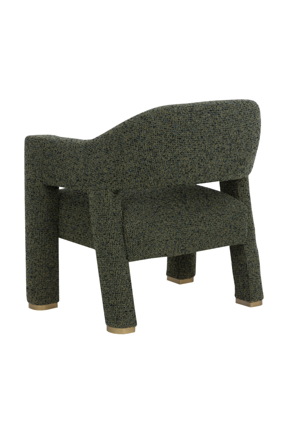 Green Cutout-Back Lounge Chair by Splendido Prisca Accent Chair, alternate view 5