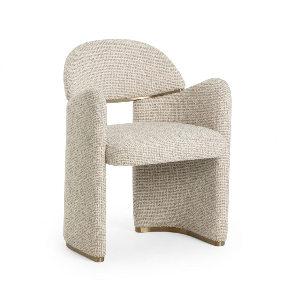 Modern Art Deco Dining Armchair by Splendido Snowden Dining Chair