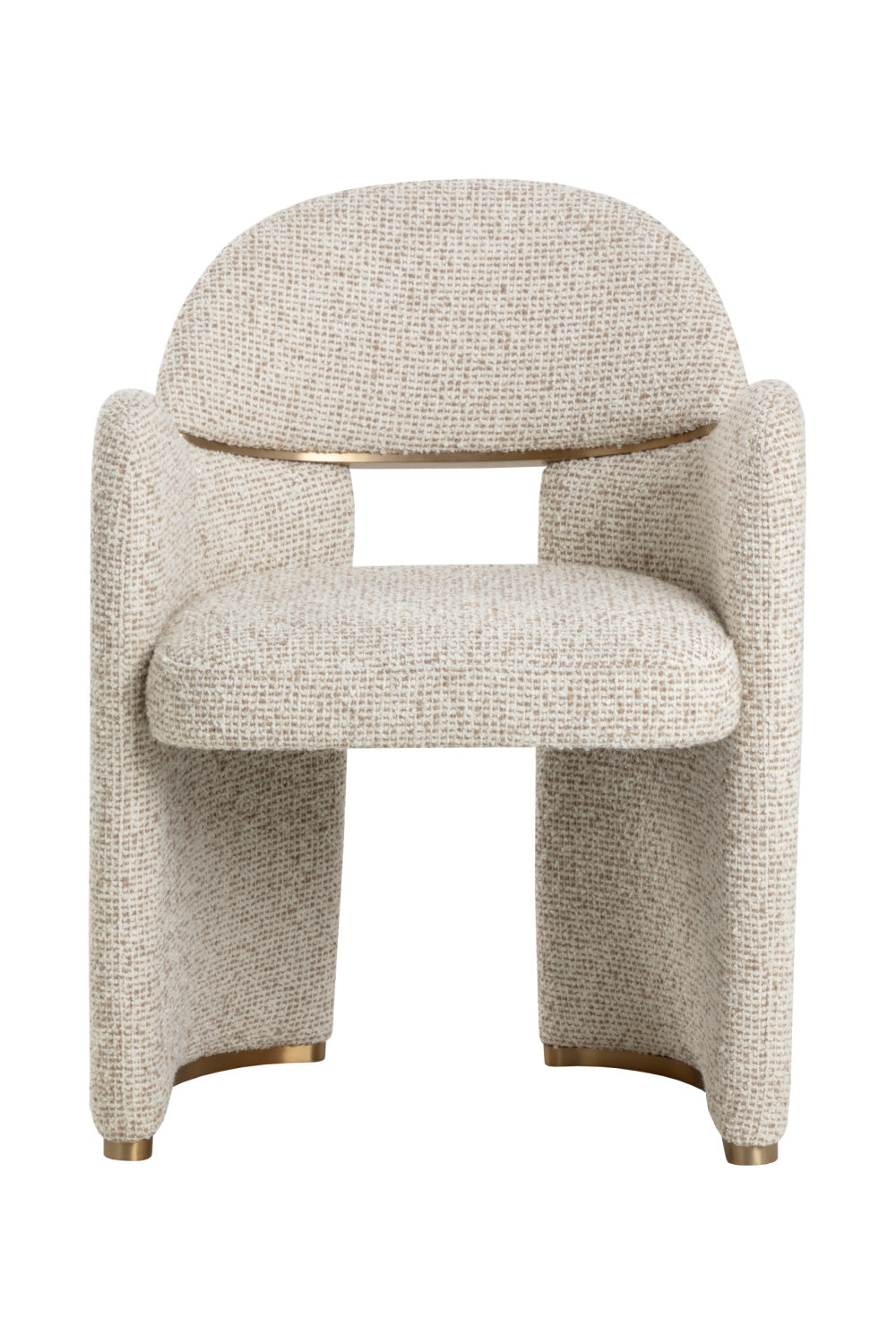 Modern Art Deco Dining Armchair by Splendido Snowden Dining Chair, alternate view 3