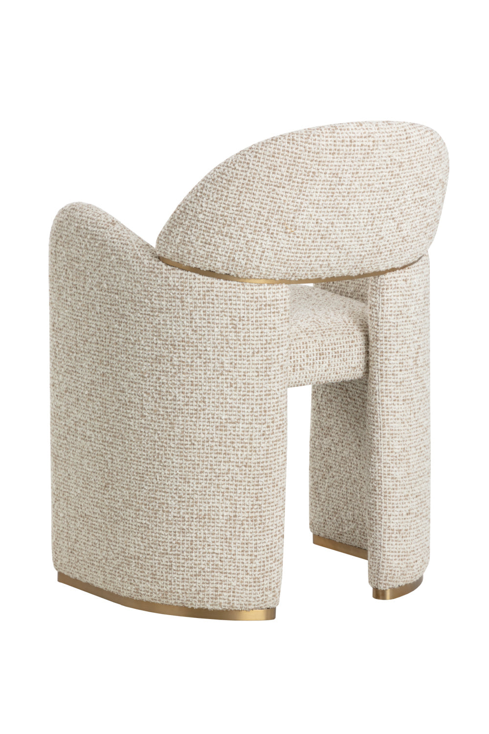 Modern Art Deco Dining Armchair by Splendido Snowden Dining Chair, alternate view 5