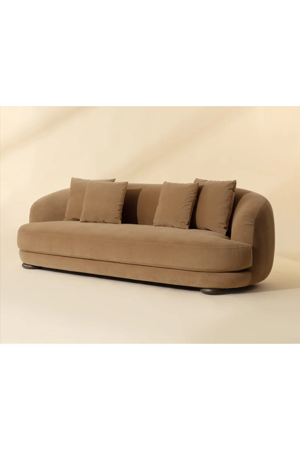 Minimalist Rounded-Back Sofa by Splendido Valentina, alternate view 7