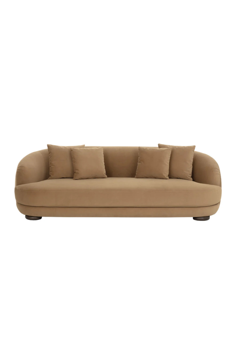 Minimalist Rounded-Back Sofa by Splendido Valentina, alternate view 3