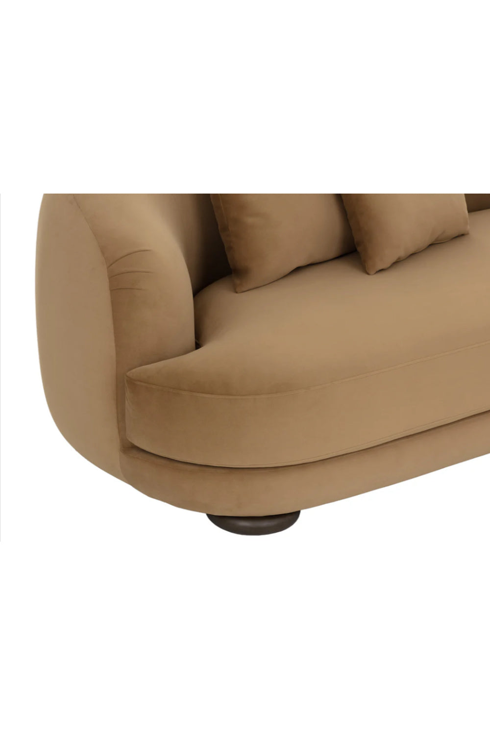 Minimalist Rounded-Back Sofa by Splendido Valentina, alternate view 5