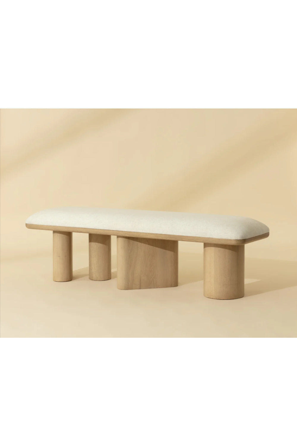 Light Oak Accent Bench by Splendido Hiro, alternate view 6