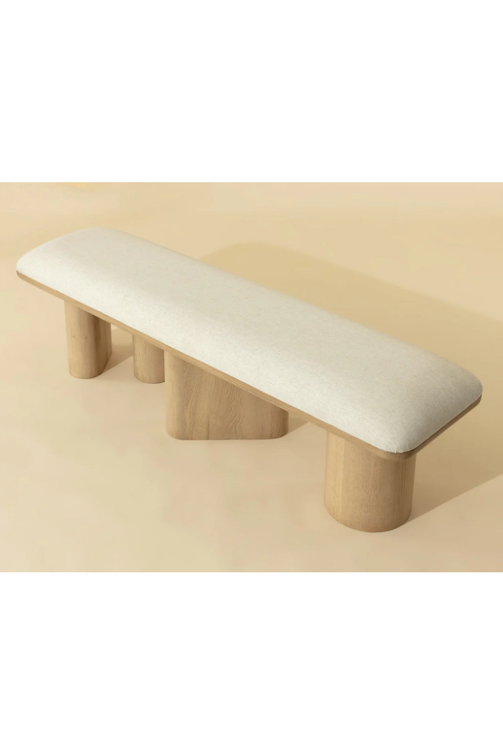 Light Oak Accent Bench by Splendido Hiro, alternate view 8