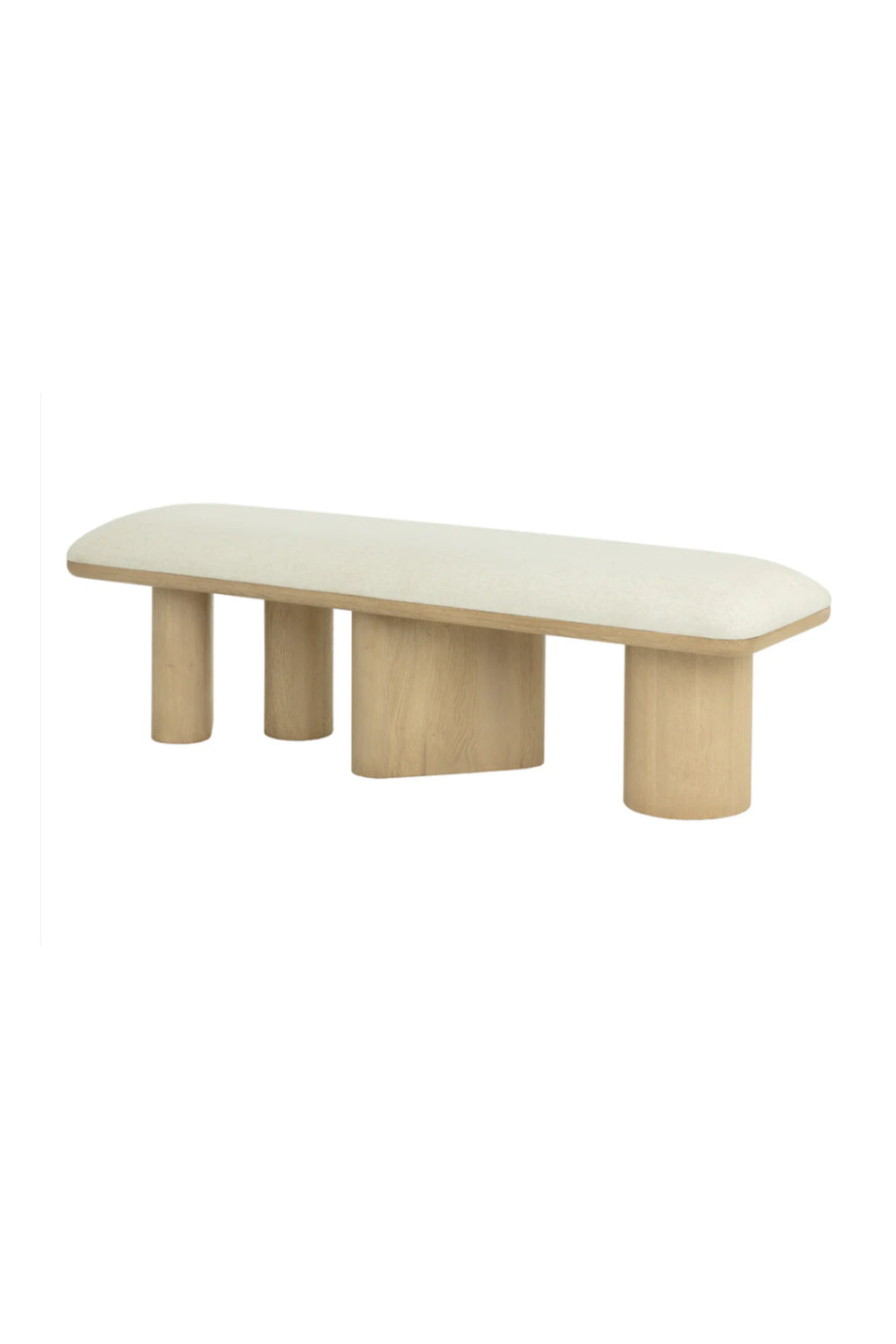 Light Oak Accent Bench by Splendido Hiro, alternate view 3