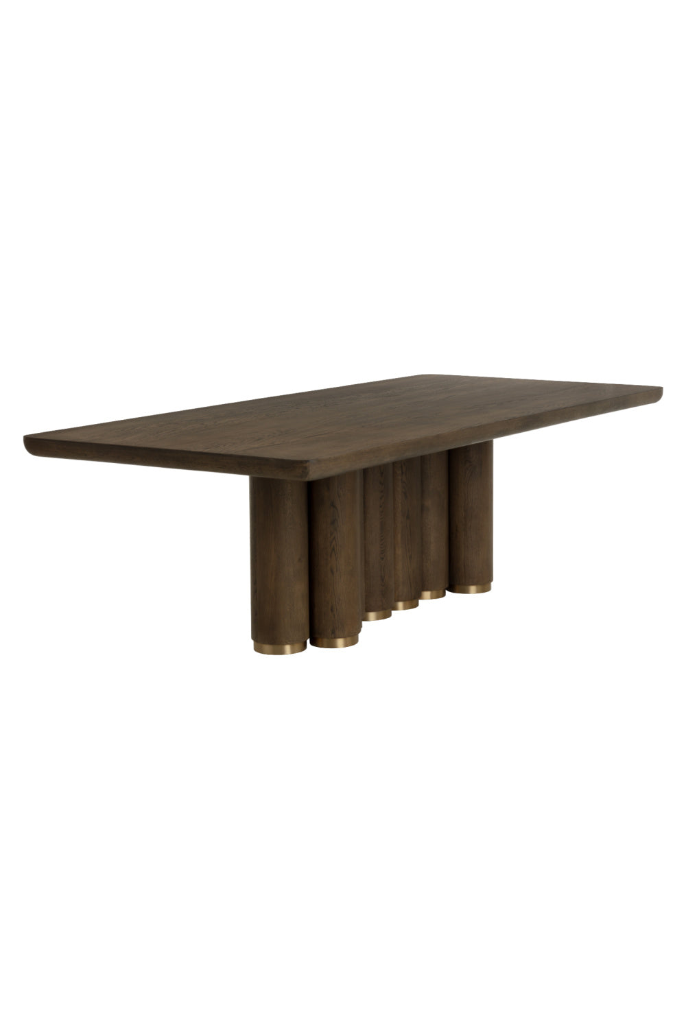 Rectangular Oak Wood Dining Table by Splendido Salix, alternate view 3