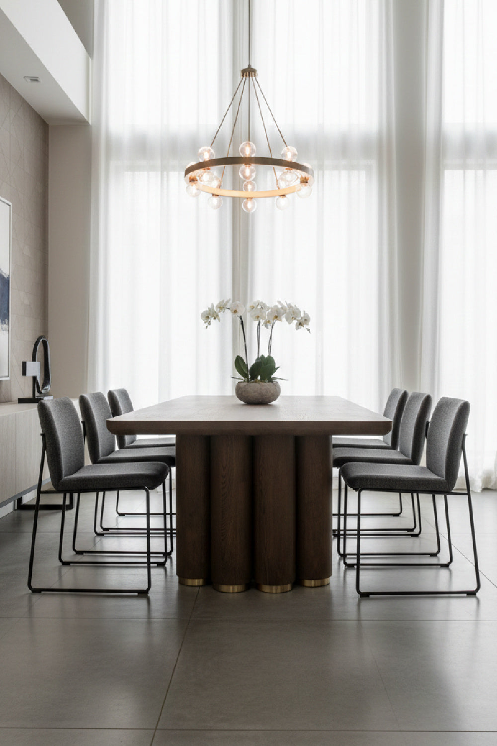 Rectangular Oak Wood Dining Table by Splendido Salix, alternate view 2