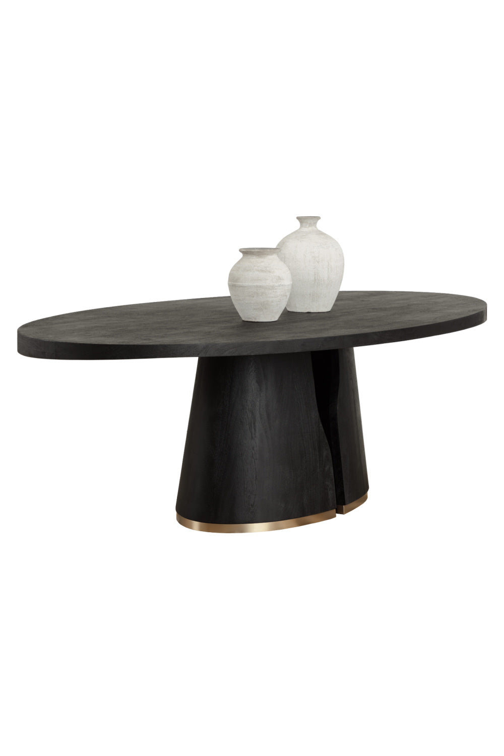 Dual Pedestal Wood Dining Table by Splendido Tasmin, alternate view 4