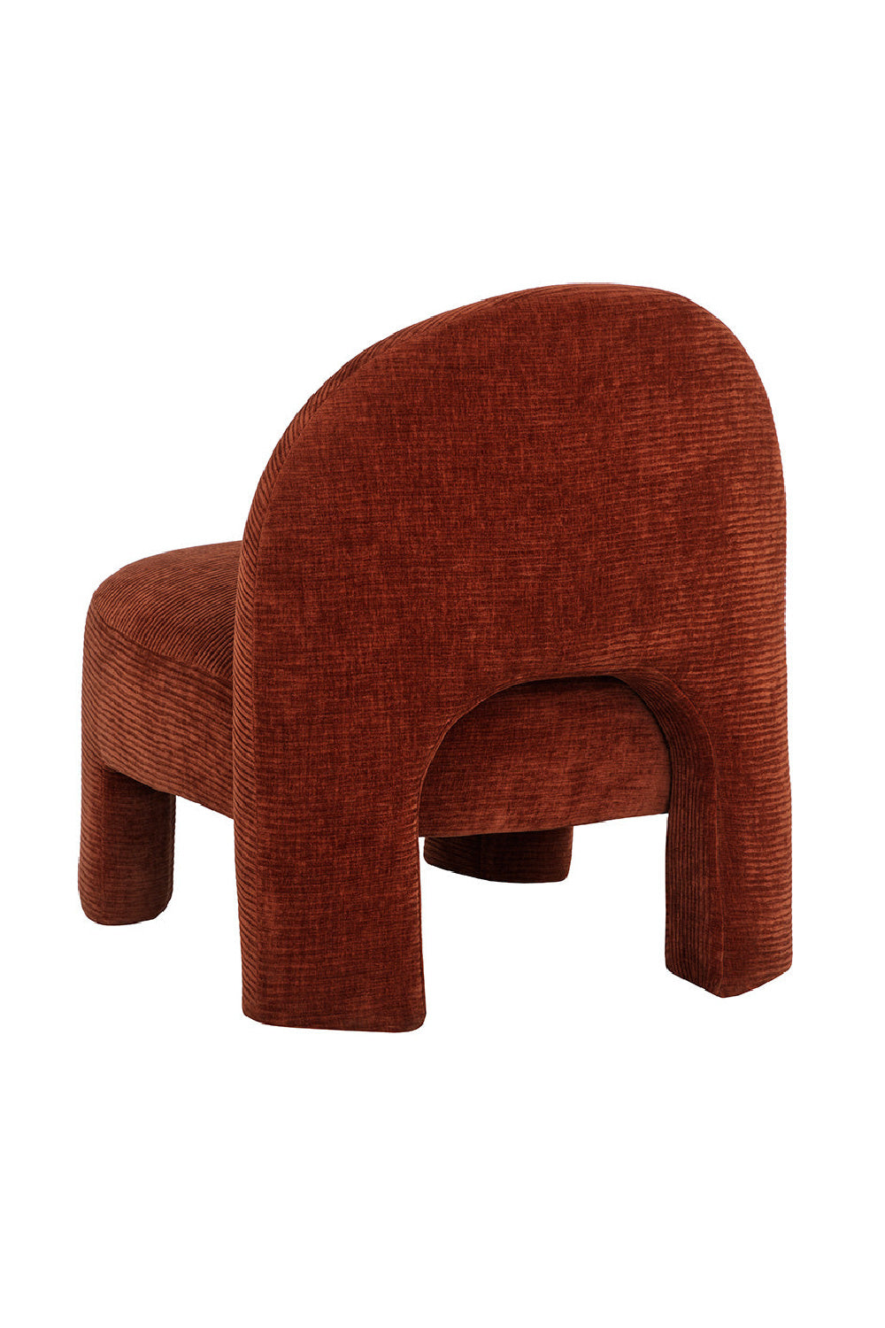 Modern European furniture - Red Arched-Back Lounge Chair - www.oroa.com
