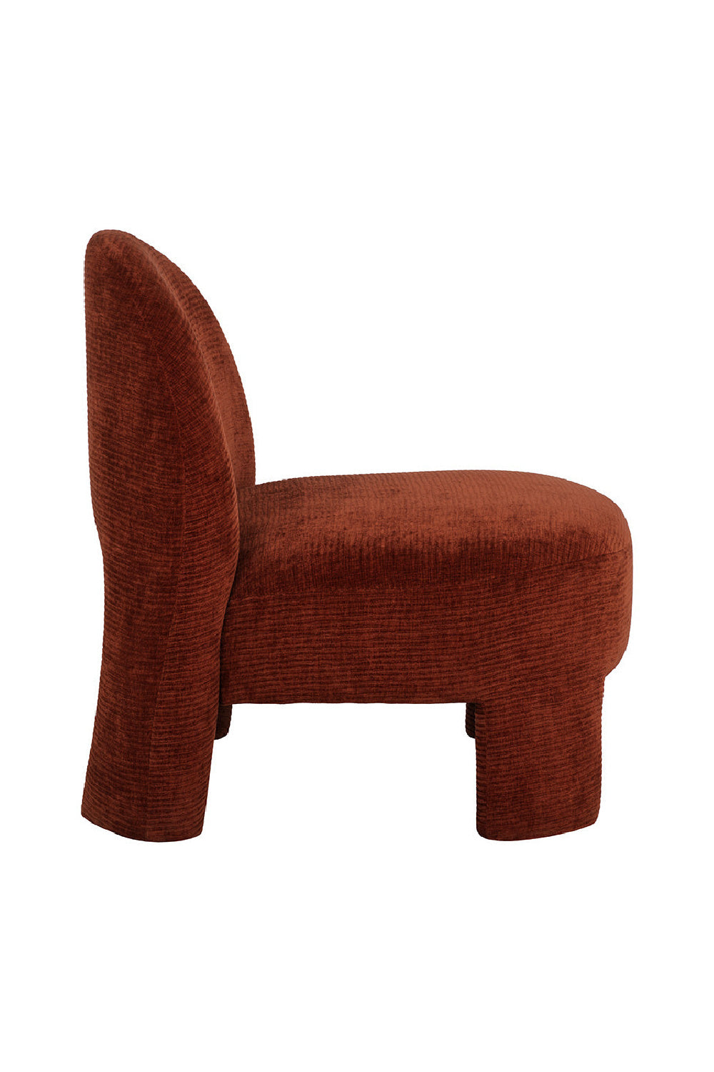 Modern European furniture - Red Arched-Back Lounge Chair - www.oroa.com