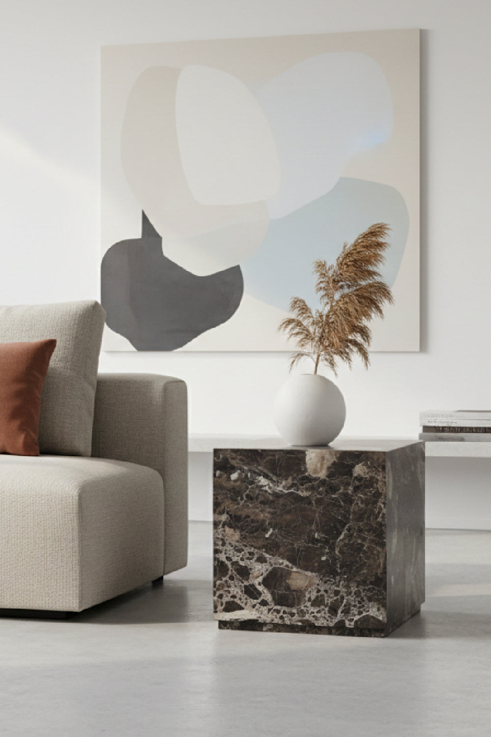 Marble Cube End Table by Splendido Laros Side Table, alternate view 9