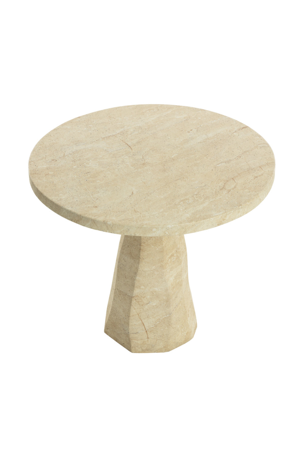 Natural Indoor/Outdoor Travertine Look Bistro Table by Splendido Kliff Outdoor Dining Table, alternate view 4
