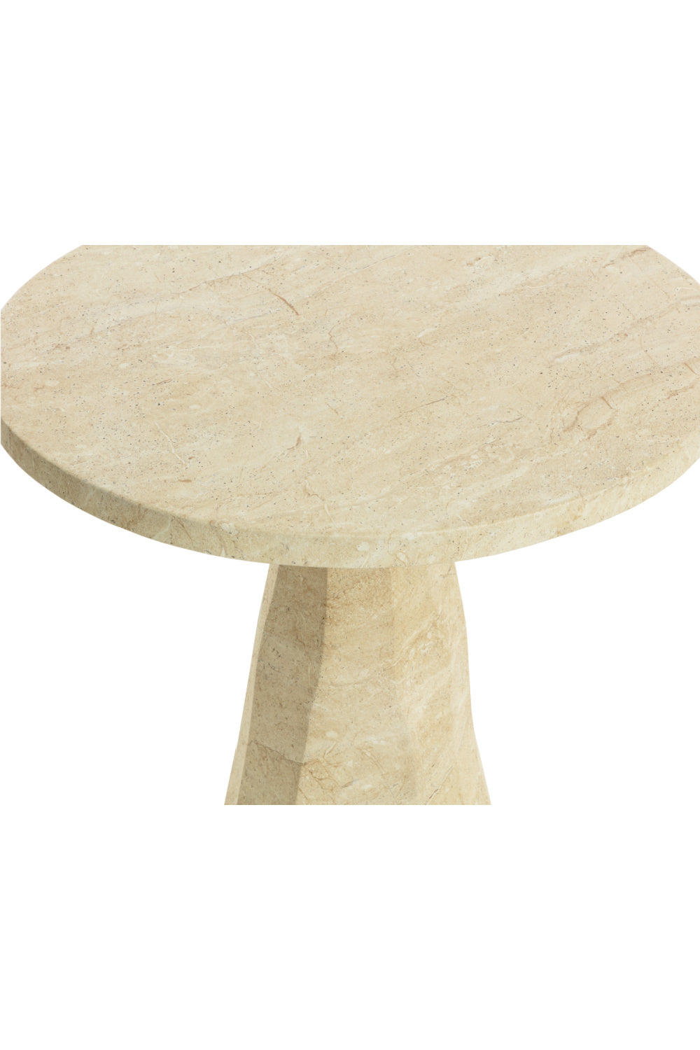 Natural Indoor/Outdoor Travertine Look Bistro Table by Splendido Kliff Outdoor Dining Table, alternate view 5