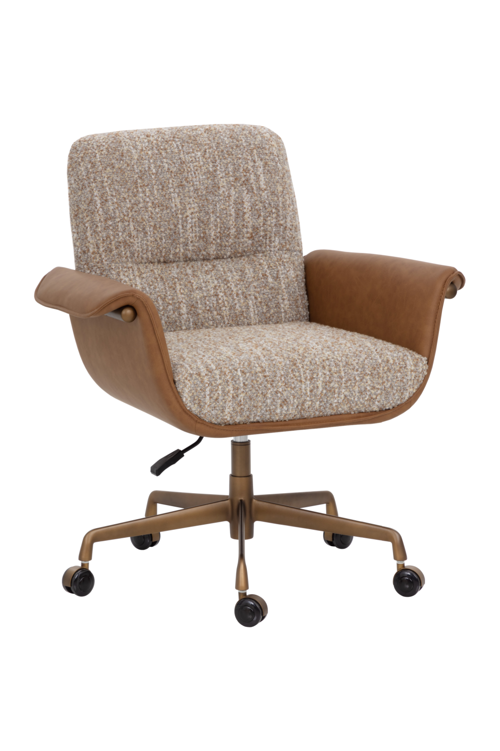 Modern European furniture - Leather Look Arm Office Chair - www.oroa.com