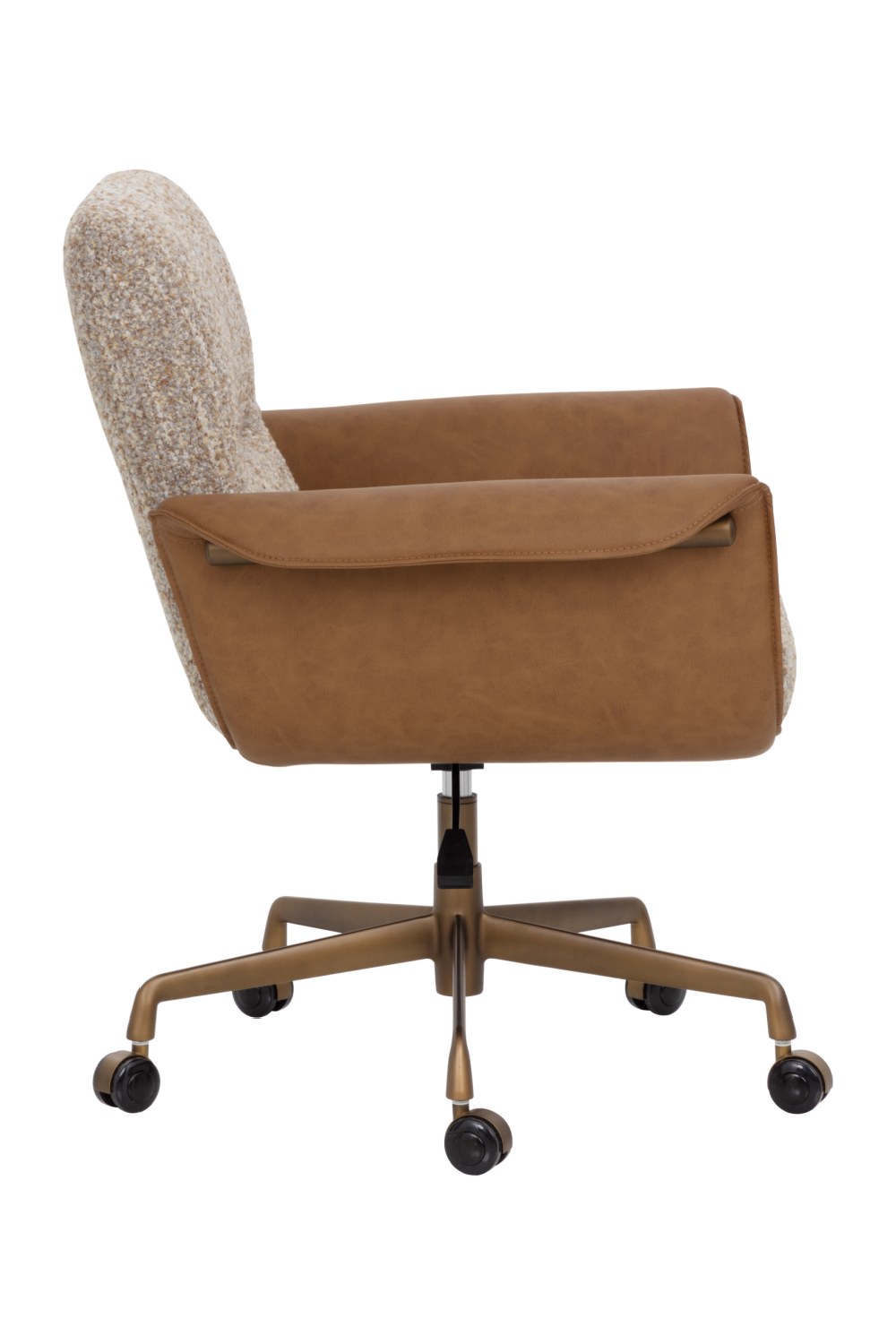 Modern European furniture - Leather Look Arm Office Chair - www.oroa.com