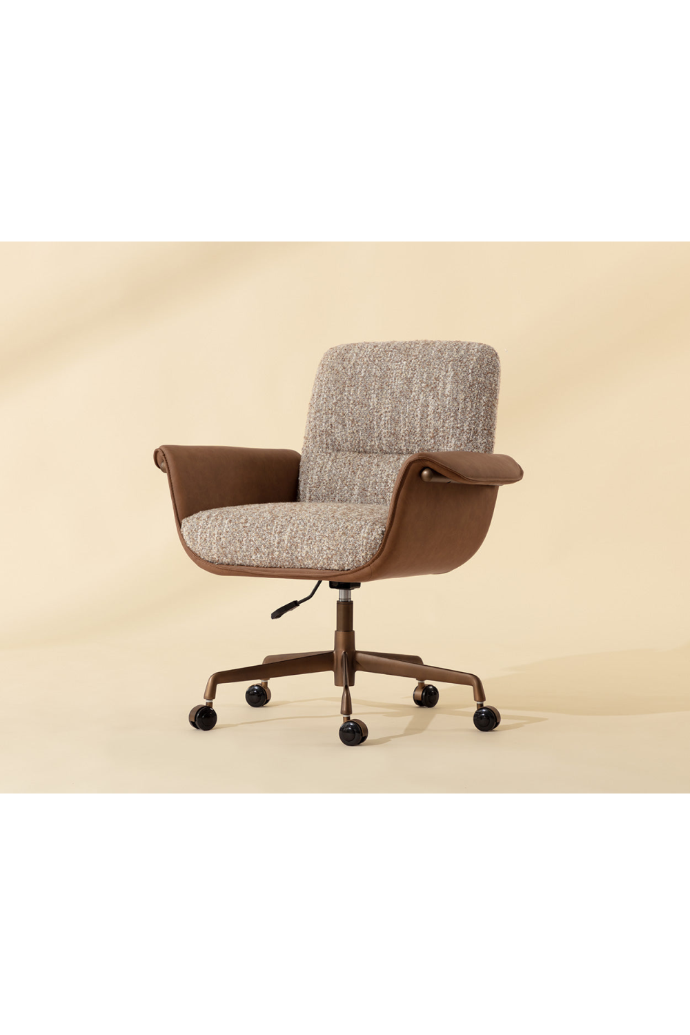 Modern European furniture - Leather Look Arm Office Chair - www.oroa.com
