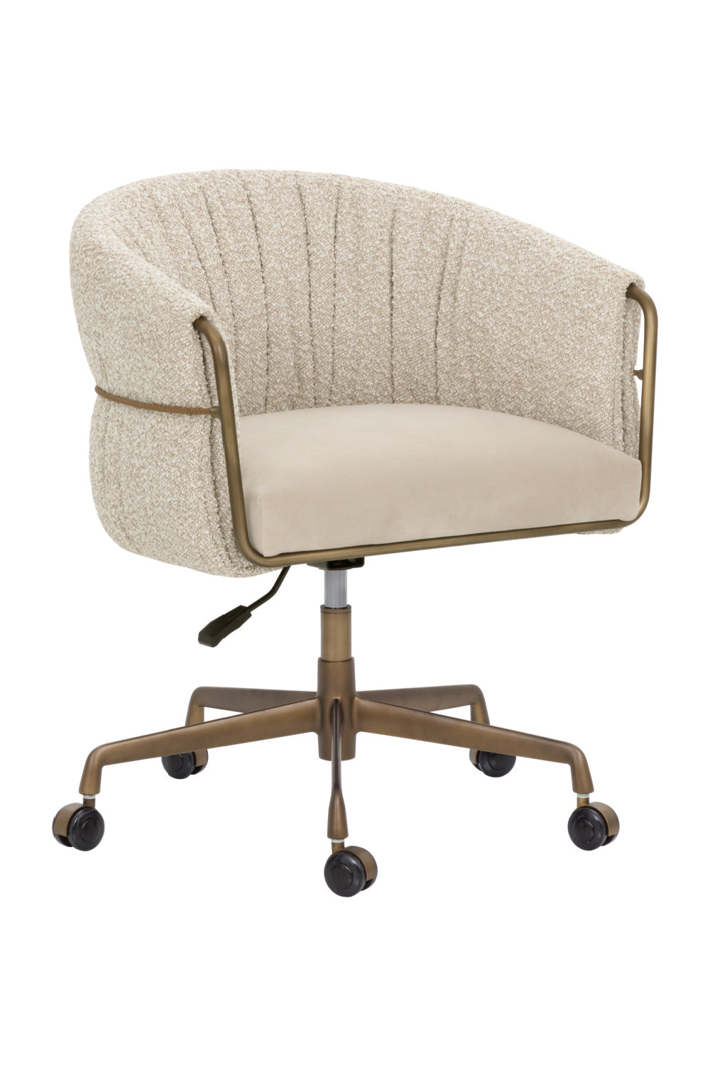 Curved Back Upholstered Lounge Chair by Splendido Olma Office Chair, alternate view 3