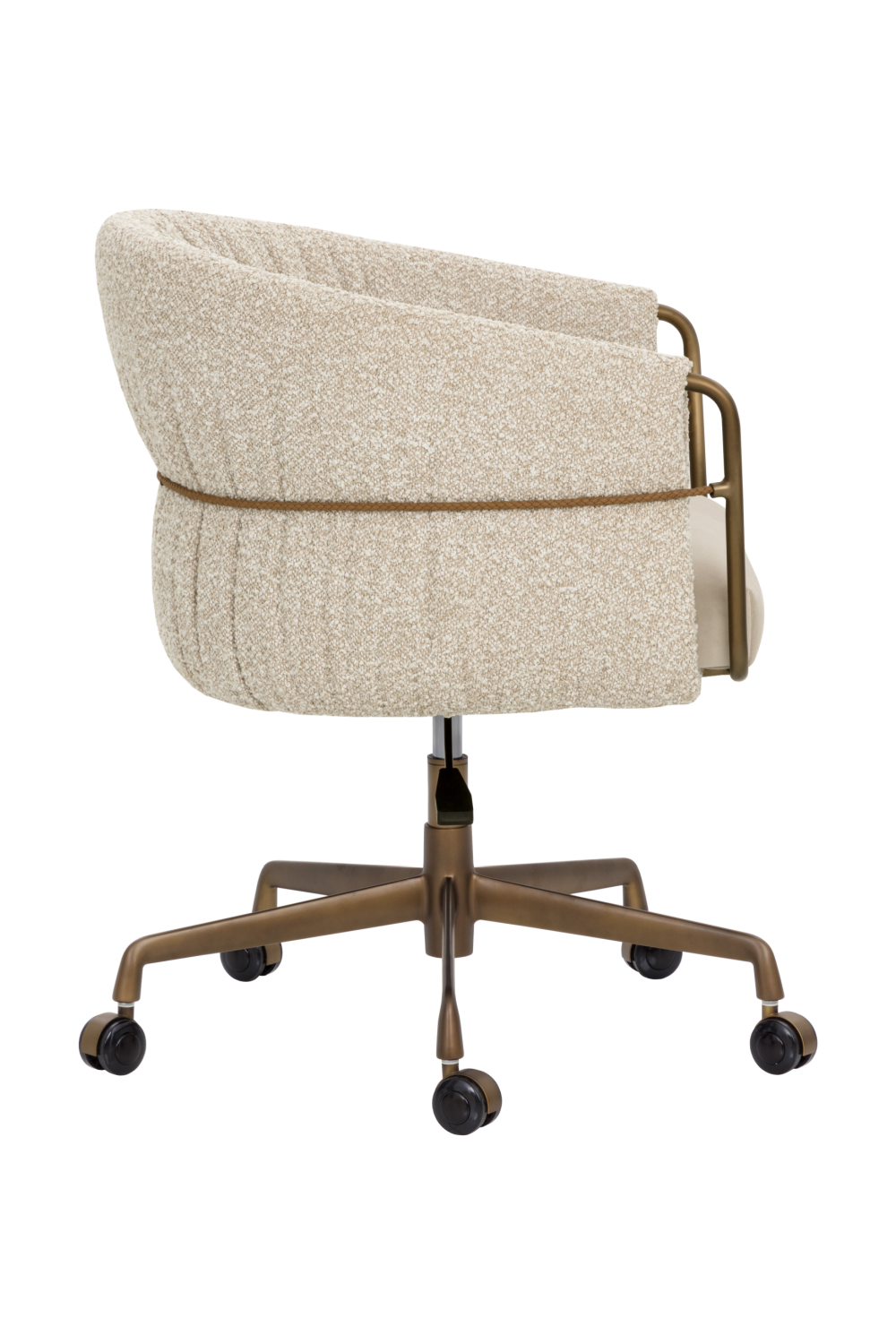 Curved Back Upholstered Lounge Chair by Splendido Olma Office Chair, alternate view 4