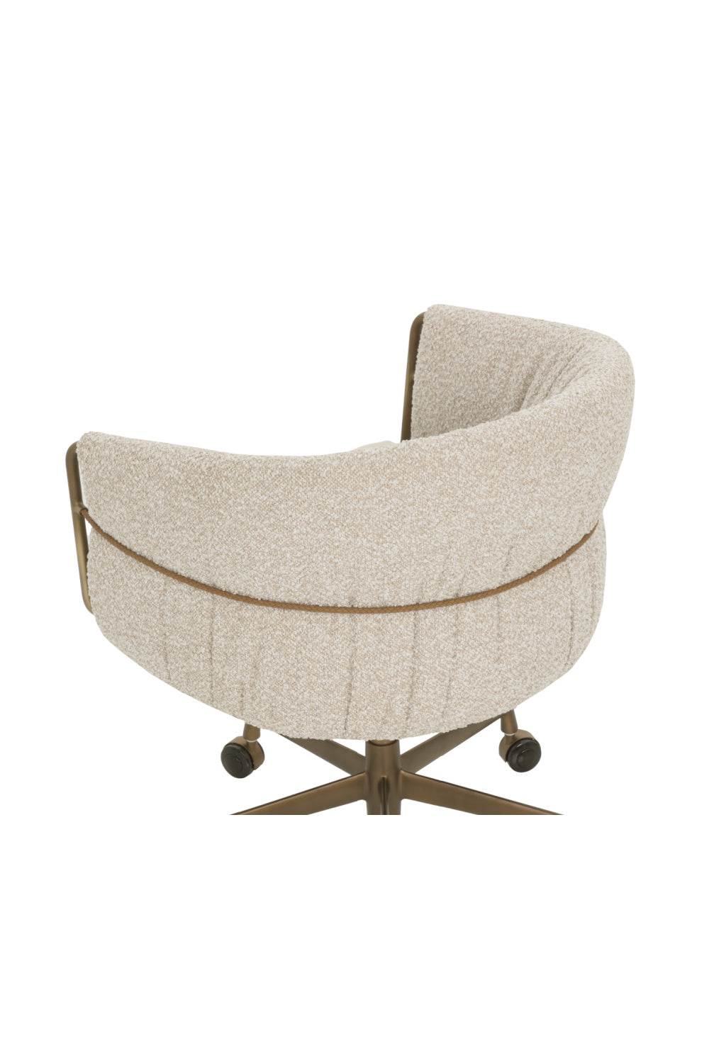 Curved Back Upholstered Lounge Chair by Splendido Olma Office Chair, alternate view 6